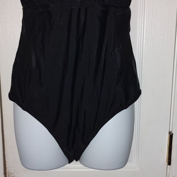 Cupshe  High Neck Mesh Plus Size One Piece Swimsuit  Sz OX - Picture 2 of 9
